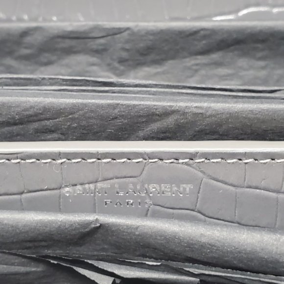 YSL SUNSET Medium Croc Crossbody Brand New - Picture 11 of 13